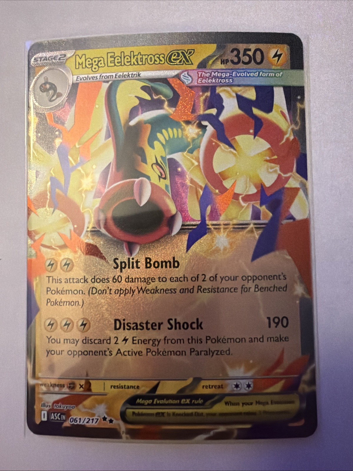 Mega Eelektross ex 061/217 Me: Ascended Heroes Holo