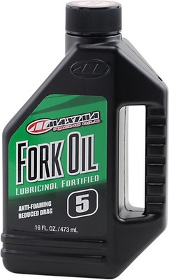 Maxima Fork Oil 5WT 16oz. Mineral Fork Fluid for Street Off-Road Adventure