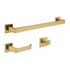 Kingston Brass BAHK60278 Lasdun 3 Piece Bathroom Accessory Set - - Brass