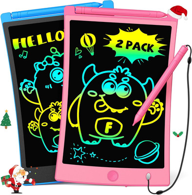 Kids Toys, 2Pcs LCD Writing Tablet with 4 Stylus, 8.5In Erasable Doodle Board Me