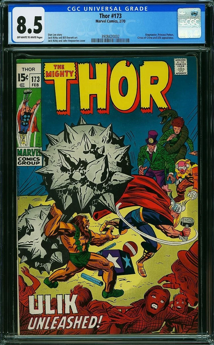 Thor Very Fine Grade 8.5 + Certified Guaranty Company (CGC) Comics