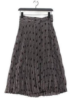 Ba&sh Damen Midi Rock UK 8 Multi Polyester mit Viskose Plissee