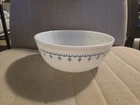 Vintage Pyrex Snowflake Blue Garland Mixing Bowl 404 4 Quart Bowl USA