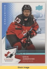 2020-21 Upper Deck Team Canada Juniors Women's WC Blue Erin Ambrose #60 READ 1i7