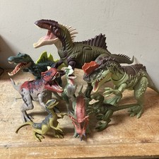 Lot Of 8 Jurassic Park Action Figures Dinosaurs Toys Large Interactive Sounds