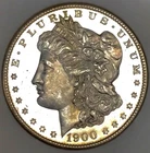 1900 O MORGAN DOLLAR**GEMBU DMPL**DEEP LIQUID MIRRORS**CLEAN CHEEK NR #64862