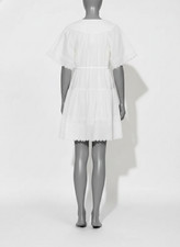 Ulla Johnson Women's White Cotton Oumi Shift Dress Size 2