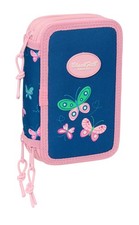 BLACKFIT8 Butterfly   School Pencil Case with 37 Tools Included, Children's Case