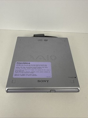 Vintage Sony Vaio PCGA-DVD51/A External DVD Rom Disc Drive