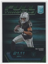 #18 Tre Tucker 2024 Donruss Elite Full Throttle Green Las Vegas Raiders