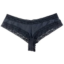 Victoria s Secret Cheeky Cotton Logo Panties Floral Stretch Lace Bands Large