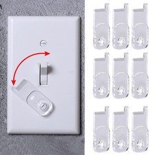 YLOVAN Toggle Switch Plate Cover Guard 10 Pack Clear - Security,