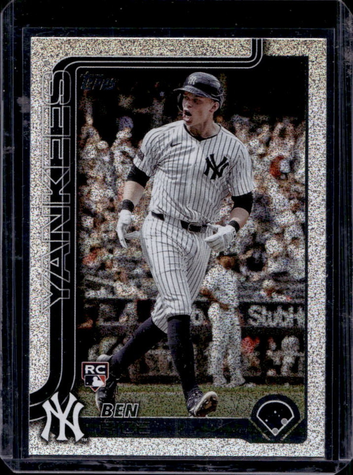 2025 Topps Ben Rice RC Sandglitter Rookie #337 Yankees