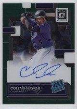 2022 Panini Donruss Optic Green Stars Prizm 12/49 Colton Welker Auto 0s55