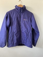 Berghaus Jacket Women's Size 12 Purple Padded Windbreaker Pocket Zip Up
