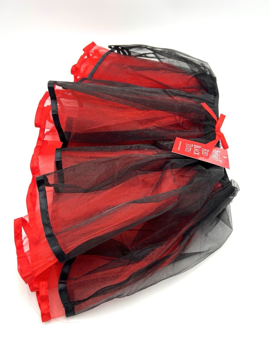 Spirit Halloween Red Black Tutu Skirt Reversible Medium NWT | eBay