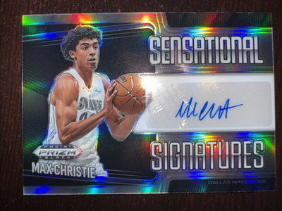 #ad 2024 25 Prizm Black Max Christie Sensational Signatures Silver Prizms Auto #MAX $9.95