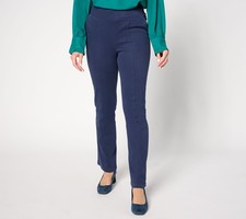 Anybody Women's Plus Sz Pants 3X Regular Stretch Knit Twill Kick Blue A669419