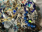 Vintage Estate Costume Jewelry Lot LG06 B & W , Gold and Silver tone