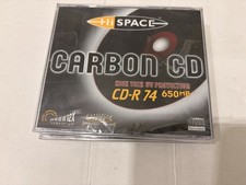 Lot of 3 Hi Space Carbon CD UV Protector CD-R 74 650MB Recordable