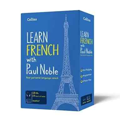 Learn French with Paul Noble Collins 12 CDs, Booklet, DVD Collection Language