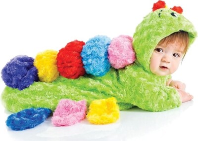 Underwraps Colorful Caterpillar Infant 0-6 M Plush Bunting Halloween Costume
