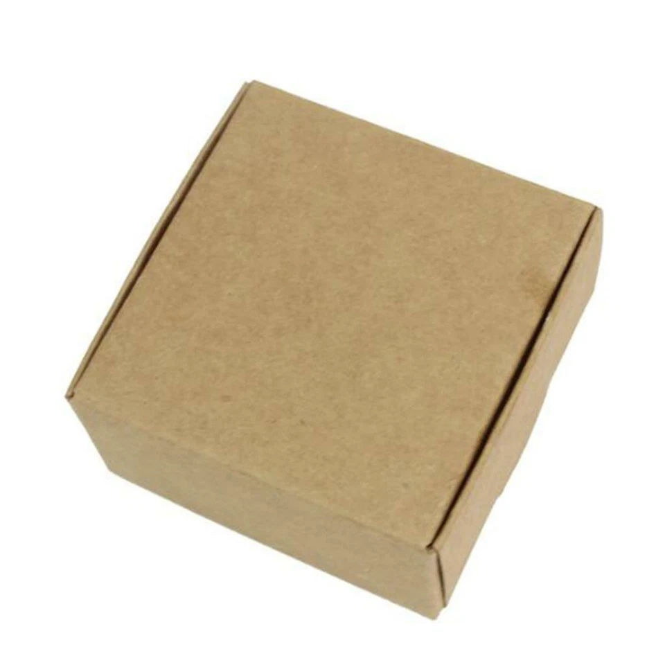 10x Folding Kraft Paper Box Handmade Candle Party Candy Gift Packaging Box - Image 4 of 4