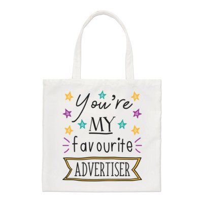 Lustige Tragetasche You're My Favourite Advertiser Stars Regular