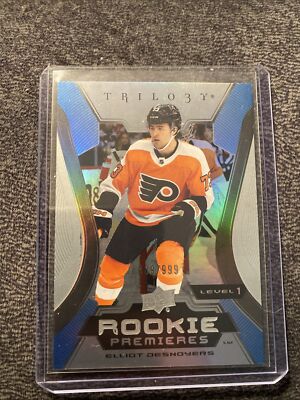 2023-24 Upper Deck Trilogy Elliot Desnoyers Rookie Premieres /999 Level 1 Flyers