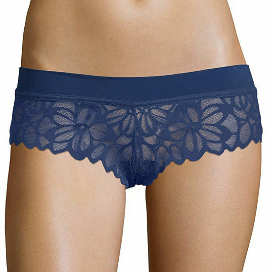 Flirtitude Women's Boyshort Panties Size Small Stunning Sapphire Lace