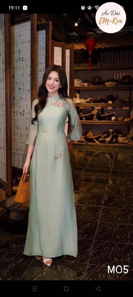 Blue Ao Dai, Ao Dai Tet, Modern Ao Dai For Women, ***NO PANTS***P19
