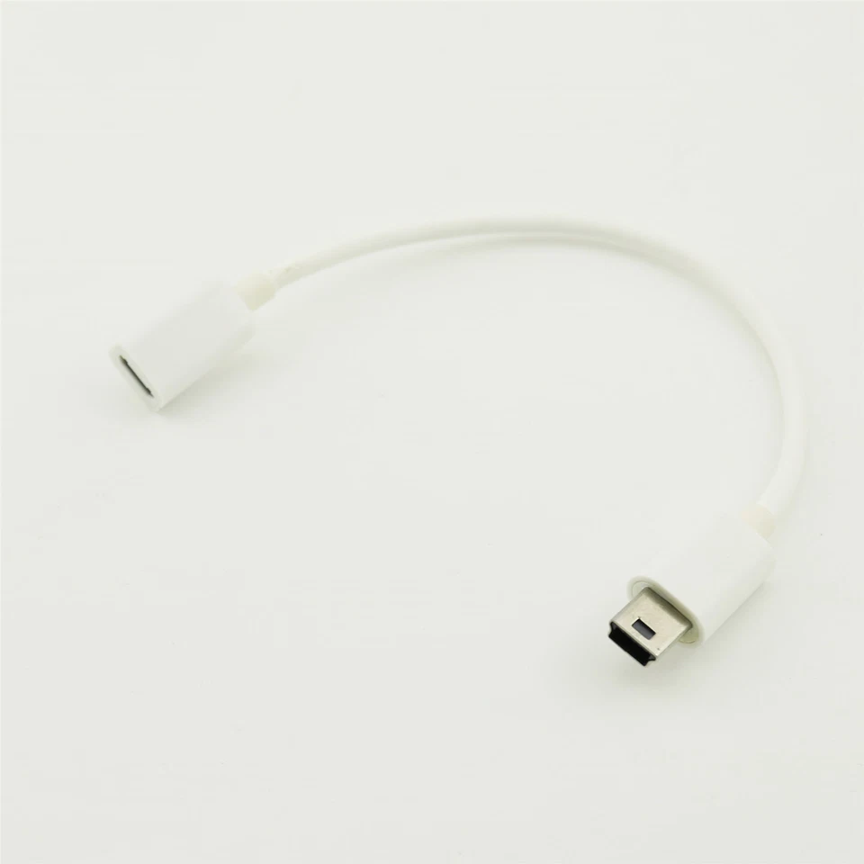 10x Micro USB Female to Mini USB 5pin Male Data Sync Charge Extension Cable Cord - Image 2 of 4