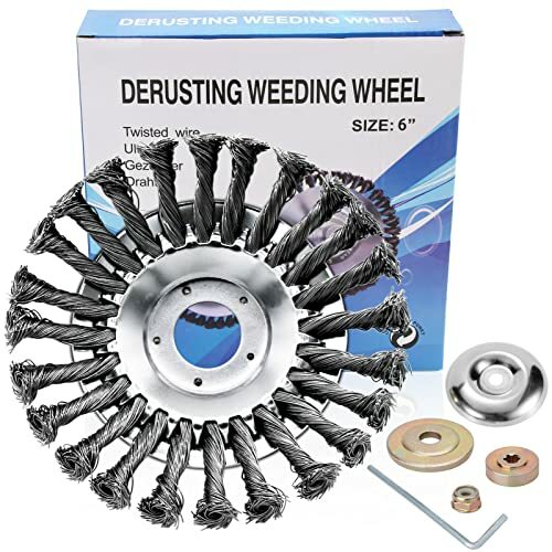 Steel Wire Brush Cutter Trimmer Head Replacement Garden Grass Weed Brush 6" / 8"