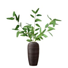3-Stem Artificial Eucalyptus Leaves Long,Lifelike Greenery Indoor -Outdoor D cor