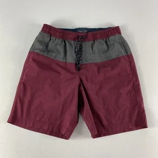 Copper Oak Endurance Shorts Men's Small Burgundy Lined 8” Inseam