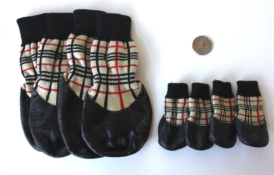 USA SELLER Pet WaterProof Rain Shoes Boots Socks Non-slip Rubber SMALL & BIG Dog - Image 3 of 4