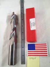 HTC 1" DIAMETER CARBIDE END MILL P/N: 170-2107. 2 FLUTE 4" LOC USA MADE V464