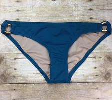 J. CREW BIKINI SWIM BOTTOM RING HIPSTER 08289 MBL MARINE BLUE SZ S