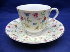 VINTAGE DIAMOND MINIATURE TEA CUP AND SAUCER - MADE IN OCCUPIED JAPAN