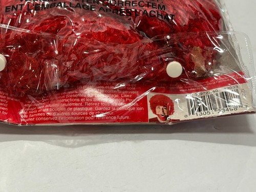 Red curly hair Wig Amscan Crazy Curly Hair Wig Adult One Size New! - Picture 6 of 7
