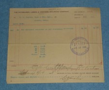 1908 Pittsburgh Lisbon & Western Railroad Co ...
