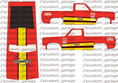 Sunoco 83 Silverado 1/64 custom water slide decal for Hot Wheels