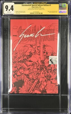 Stormwatch Ashcan Special Edition CGC JSA 9.4 Signed & Numbered by Scott Clark