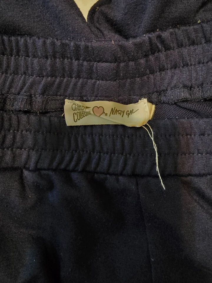 Pantalones de salón retro a rayas Nasty Gal Camp Collection para mujer M Foto 3 de 4