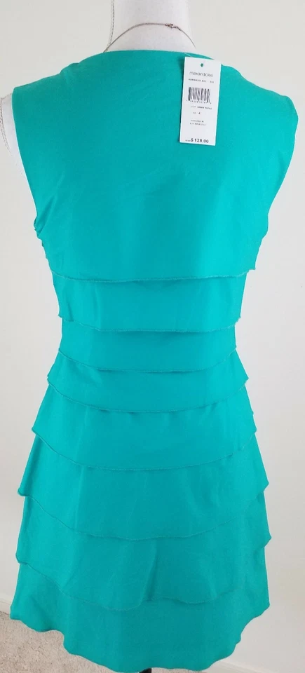 Max and Cleo~Tamanho Feminino 4~Topázio Verde Sem Mangas Carreira Artigos de Escritório Novo com etiquetas $128.0 - Imagem 3 de 4