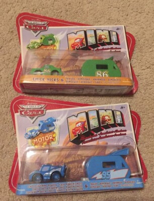 カーズ、ミニカー（マテル）、マックィーン、チック・ヒックス DINOCO、キング MINI RACERS 3-PACK 2022 ダメージド・キング/ チック・ヒックス
