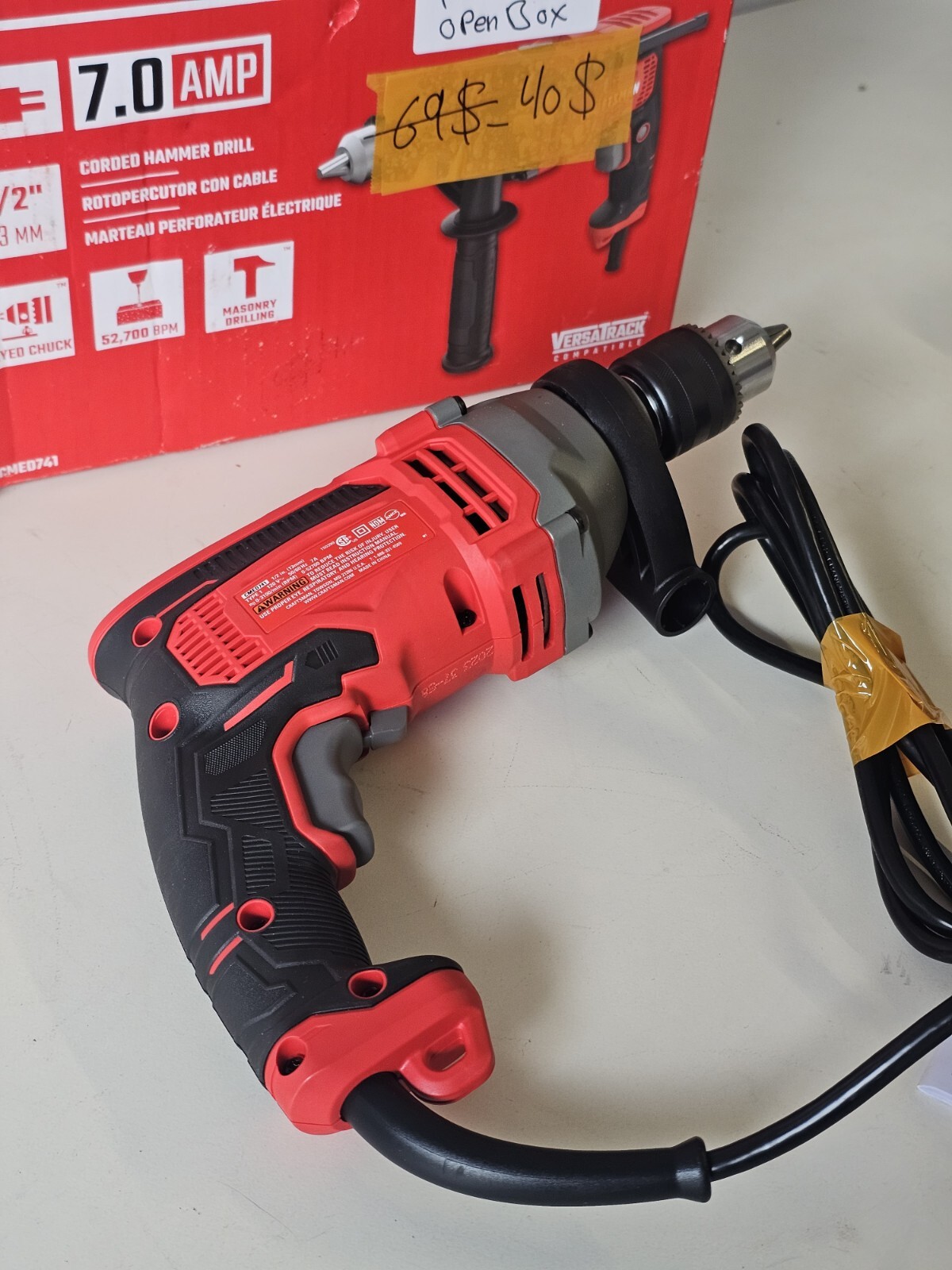 Craftsman 1/2 in. Corded Hammer Drill CMED741 eBay