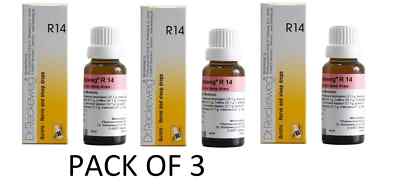 3xDr. Reckeweg R14 Nerve Tonic Sleep Anxiety Stress Drops 22ml | Free shipping
