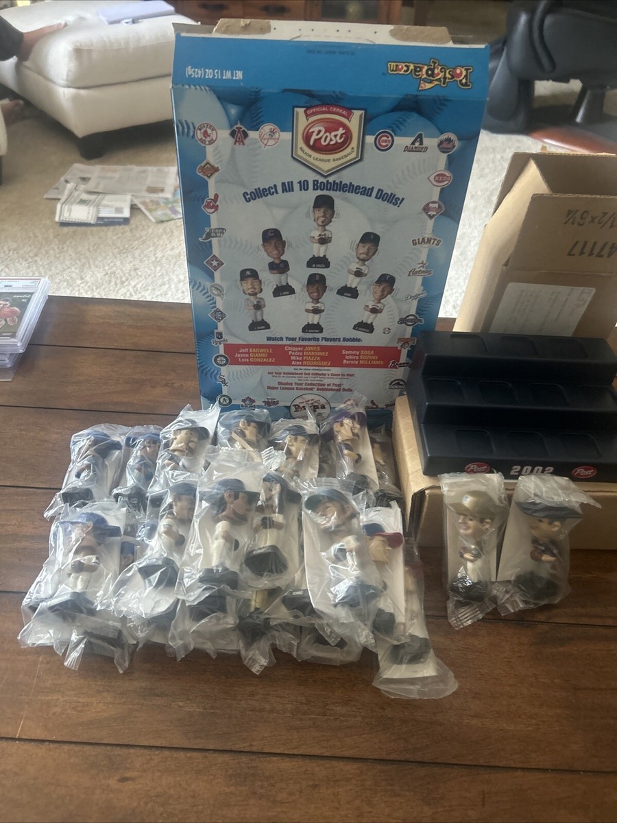 2002/2003 Post Cereal Mini MLB Bobblehead Lot Of 28 W/ Stands And
