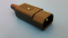 Male Power Inlet Plug Connector 10A/250VAC USA, IEC320, 2 Pcs 